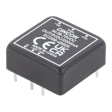 Convertor DC/DC 10W 36-75V la 5V 2000mA | Electronic-mag.ro | Componente Electronice