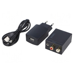 Convertor Digital-Analog RCA/Toslink 5VDC