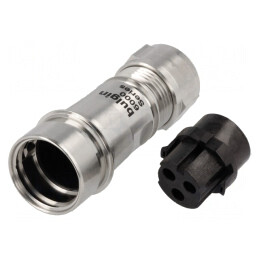 Conector circular mufă mamă 3 pini fără contacte pe cablu | Electronic-mag.ro | Componente Electronice