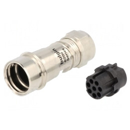 Conector circular mamă 8 PIN fără contacte pe cablu | Electronic-mag.ro | Componente Electronice