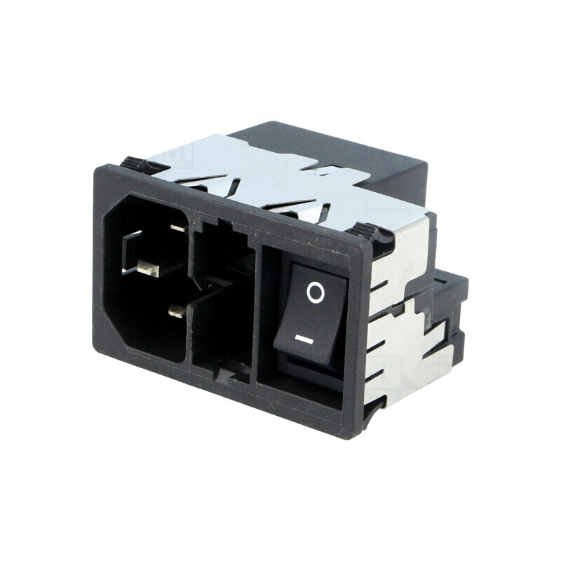 Conector alimentare AC soclu tată 4A 250VAC IEC 60320 KMF | Electronic-mag.ro | Componente Electronice Conector alimentare AC soclu tată 4A 250VAC IEC 60320 KMF | Electronic-mag.ro | Componente Electronice