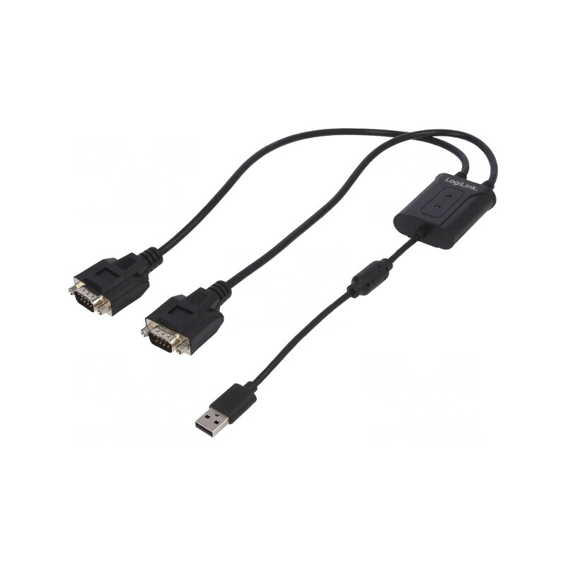 Adaptor USB 2.0 la D-Sub 9-Pin Dual | Electronic-mag.ro | Componente Electronice