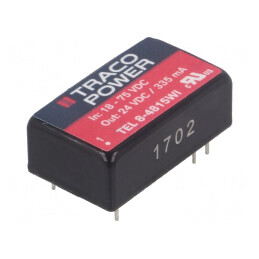 Convertor DC/DC 8W 18-75V la 24V 335mA DIP16 | Electronic-mag.ro | Componente Electronice