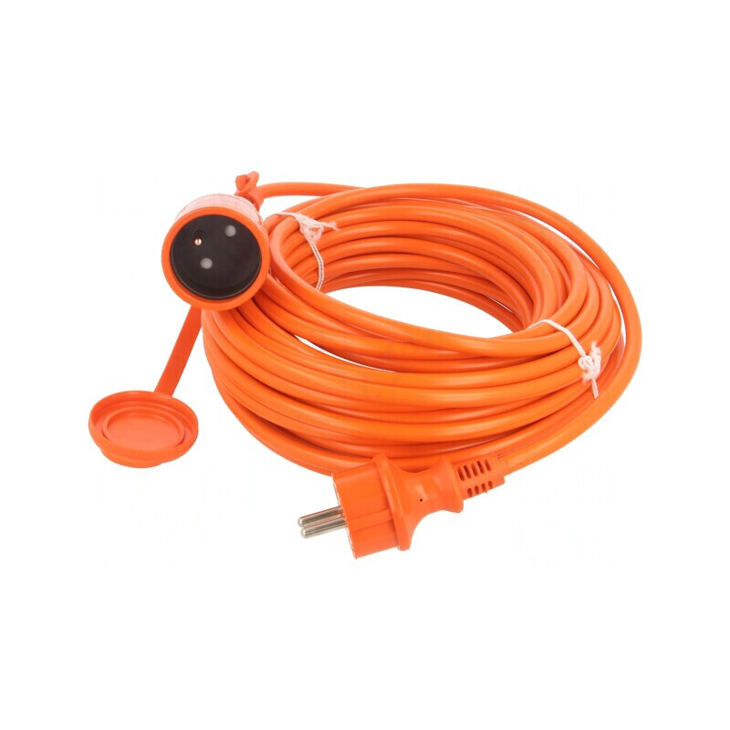 Prelungitor electric portocaliu 15m 3x1,5mm2 | Electronic-mag.ro | Componente Electronice