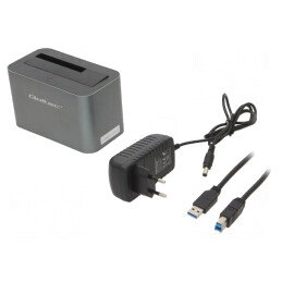 Stație de andocare USB 3.0 argintie