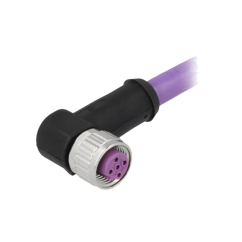 Mufă M12 4-PIN mamă B-Profibus 2m PVC | Electronic-mag.ro | Componente Electronice