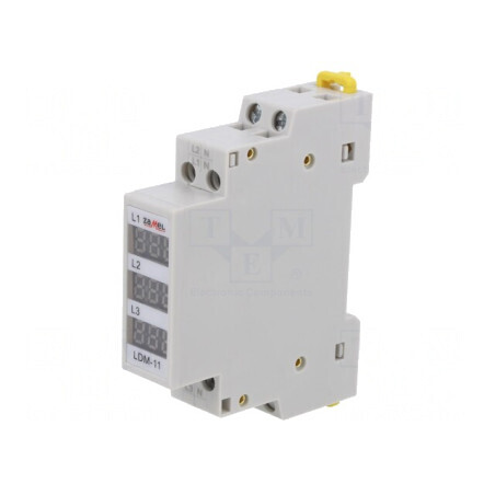Indicator de Tensiune 3x80-500VAC IP20 pentru Șină DIN LDM-11 | Electronic-mag.ro | Componente Electronice