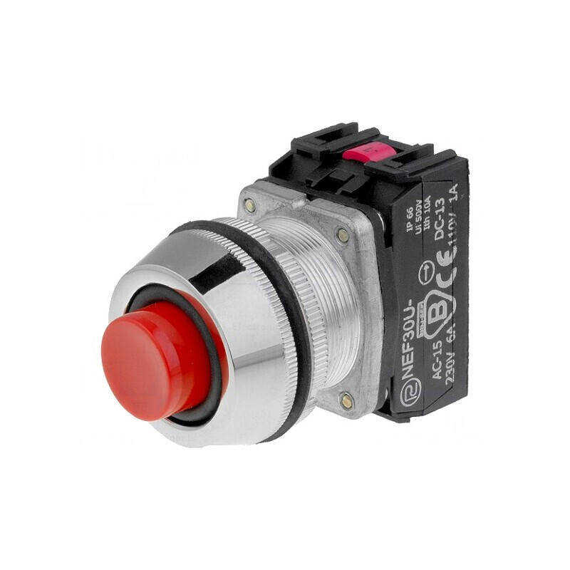 Comutator apăsare 30mm 1 NC NO | Electronic-mag.ro | Componente Electronice Comutator apăsare 30mm 1 NC NO | Electronic-mag.ro | Componente Electronice