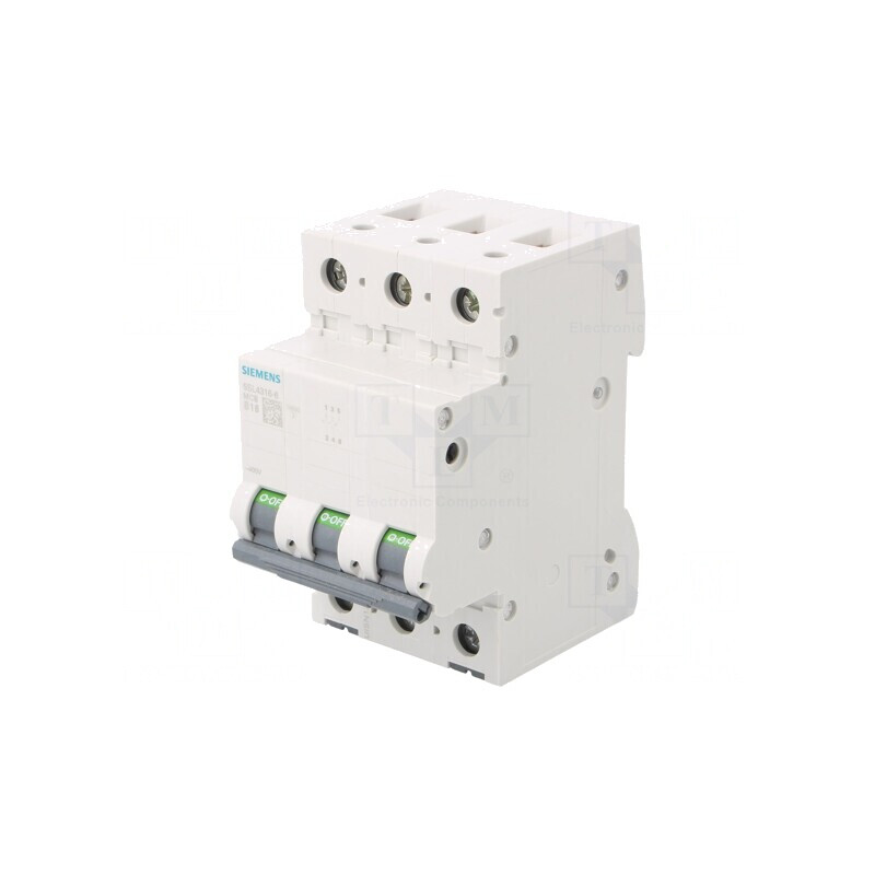 Întrerupător de supracurent 16A 3P 230/400VAC 10kA | Electronic-mag.ro | Componente Electronice