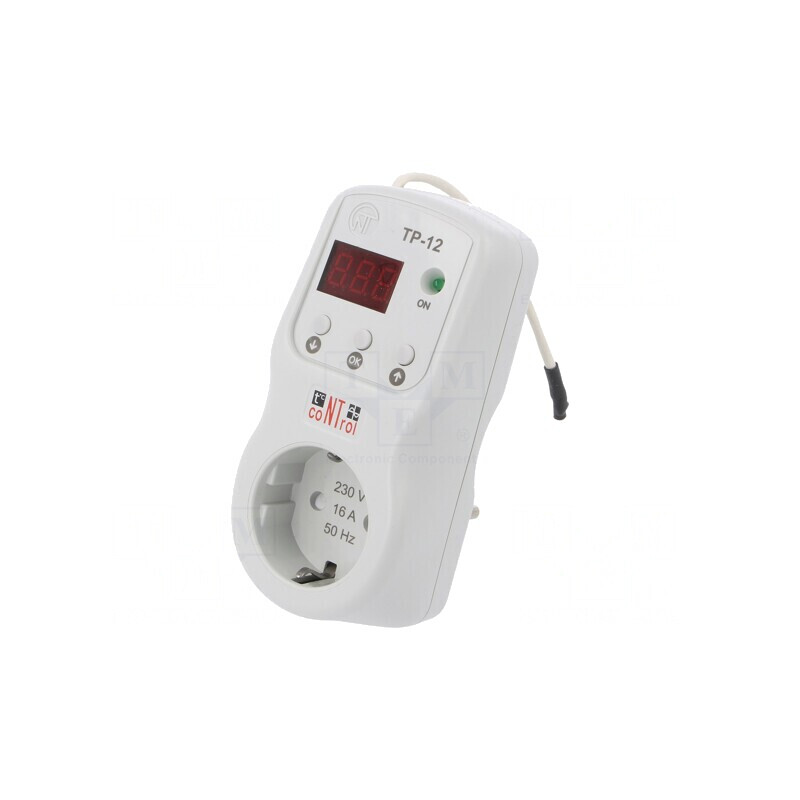 Regulator Digital de Temperatură -10÷45°C 220÷230VAC SCHUKO | Electronic-mag.ro | Componente Electronice