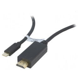 Adaptor HDMI USB-C 3m Negru | Electronic-mag.ro | Componente Electronice