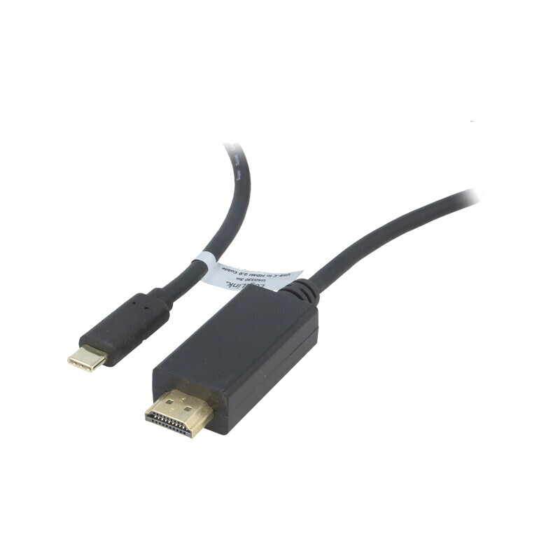 Adaptor HDMI USB-C 3m Negru | Electronic-mag.ro | Componente Electronice