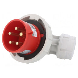 Conector alimentare trifazat 32A 400VAC IP67 | Electronic-mag.ro | Componente Electronice