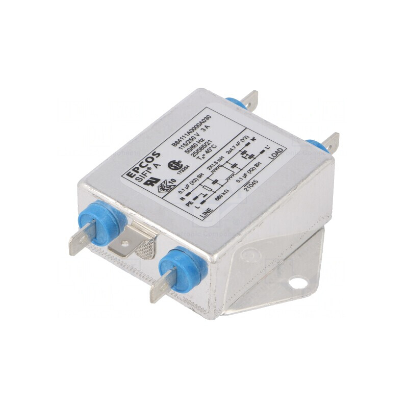 Filtru Anti-Interferențe Monofazat 250VAC 3A | Electronic-mag.ro | Componente Electronice