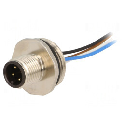 Soclu M12 PIN 4 tată DeviceNet/CANopen cabluri IP68 | Electronic-mag.ro | Componente Electronice
