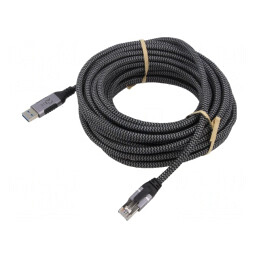 Cablu USB 3.0 RJ45 5m Negru/Gri