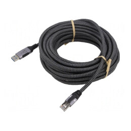 Cablu USB 3.0 RJ45 5m Negru/Gri | Electronic-mag.ro | Componente Electronice