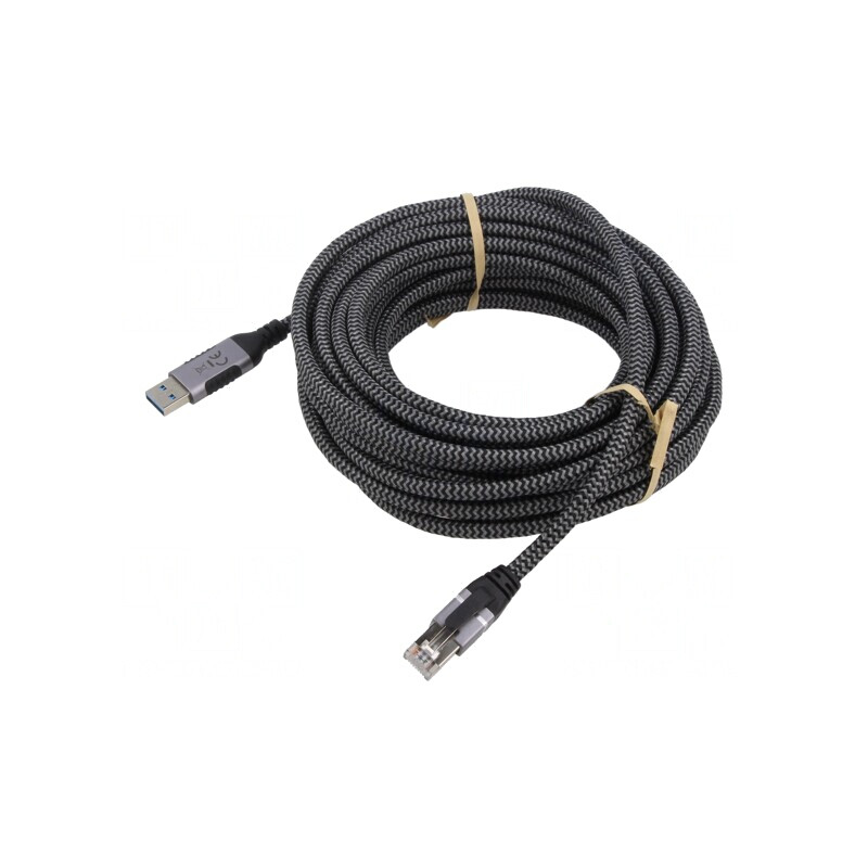 Cablu USB 3.0 RJ45 5m Negru/Gri | Electronic-mag.ro | Componente Electronice Cablu USB 3.0 RJ45 5m Negru/Gri | Electronic-mag.ro | Componente Electronice
