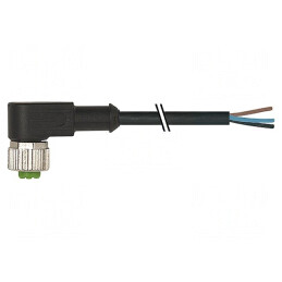 Cablu de conectare M12 unghi 10m 30VAC 4A PUR
