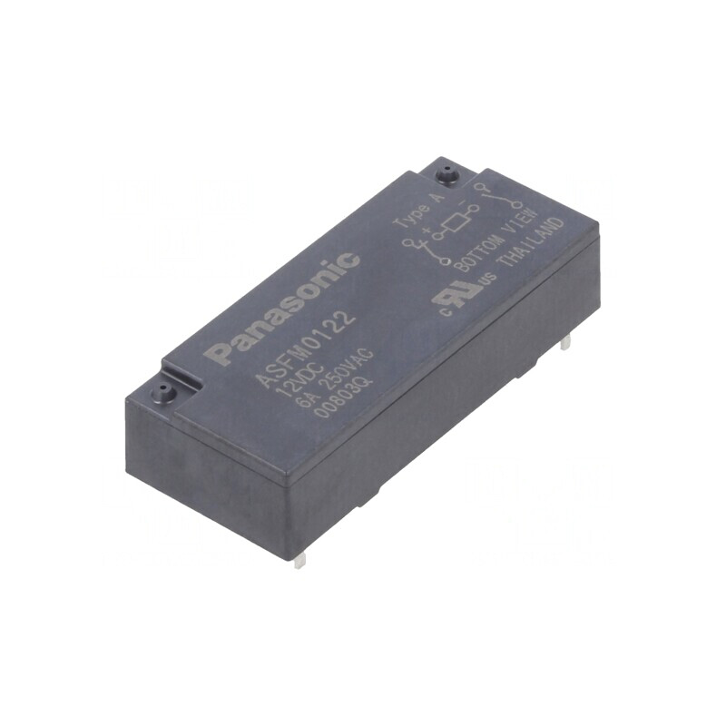 Releu Miniatură 12VDC 6A 4A/250VAC 4A/30VDC | Electronic-mag.ro | Componente Electronice