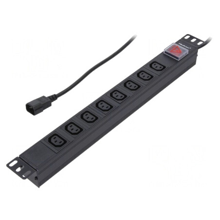 Prelungitor cu 8 Prize și Protecție la Supratensiune 10A | Electronic-mag.ro | Componente Electronice