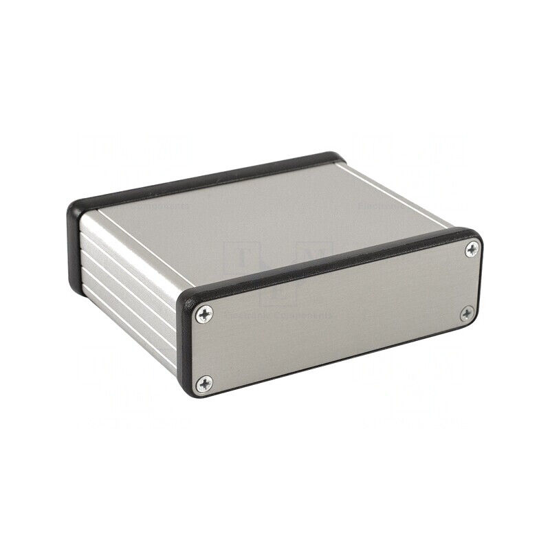 Carcasă Aluminiu Gri cu Panou 80x103x31 mm | Electronic-mag.ro | Componente Electronice