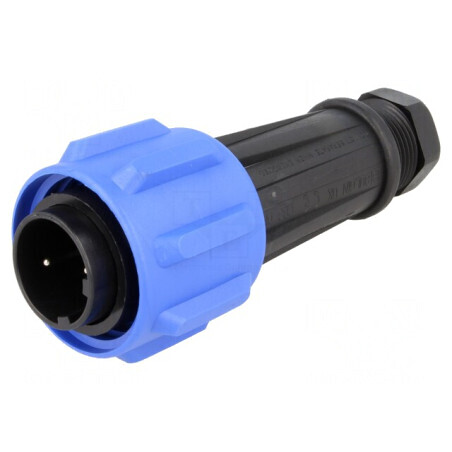 Conector Circular Mufă Tată 2 PIN Filet Interior | Electronic-mag.ro | Componente Electronice