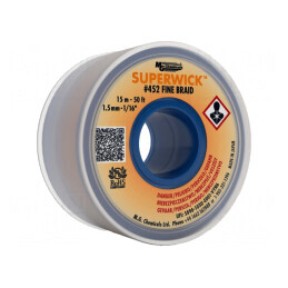 Bandă de dezlipit fără halogenuri cu colofoniu RMA ROL0 | Electronic-mag.ro | Componente Electronice