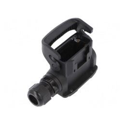 Carcasă pentru conectori HDC Han-Eco® A 10A drept | Electronic-mag.ro | Componente Electronice