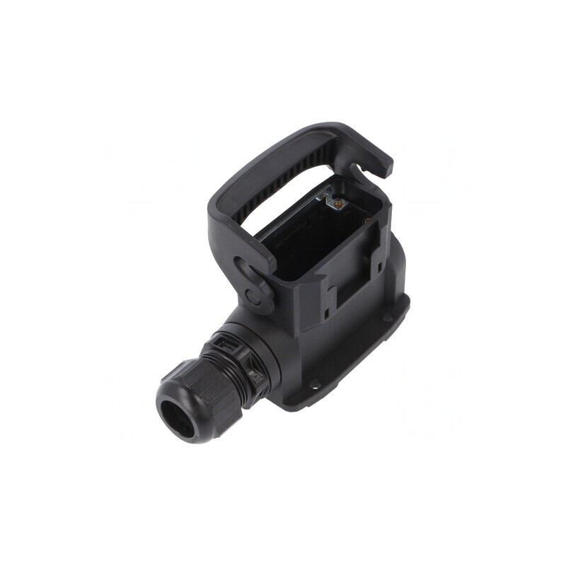 Carcasă pentru conectori HDC Han-Eco® A 10A drept | Electronic-mag.ro | Componente Electronice