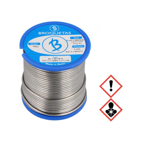 Sârmă de lipit cu plumb 2mm 0,5kg BROFIL | Electronic-mag.ro | Componente Electronice