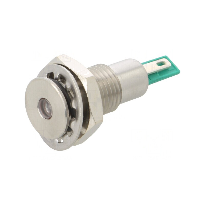 Comutator Anti-Vandalism Verde IP67 24V | Electronic-mag.ro | Componente Electronice