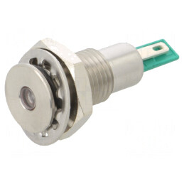 Comutator Anti-Vandalism Verde IP67 24V | Electronic-mag.ro | Componente Electronice