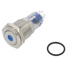 Comutator Anti-vandalism DPDT 3A 250VAC IP67 ON-(ON) 12VDC | Electronic-mag.ro | Componente Electronice