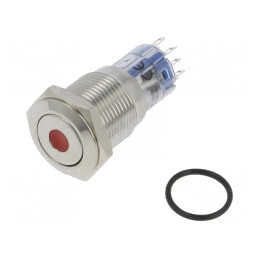 Comutator Anti-Vandalism DPDT 3A 250VAC IP67 Roșu | Electronic-mag.ro | Componente Electronice