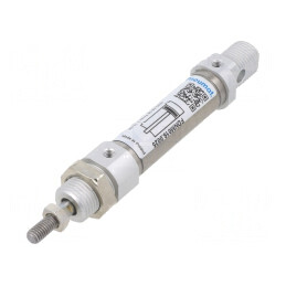 Cilindru pneumatic rotund | Diam.piston: 16mm | Pas piston: 25mm | FDNM016.0025