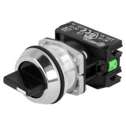 Comutator Rotativ 30mm 3NC NO Negru IP56 | Electronic-mag.ro | Componente Electronice