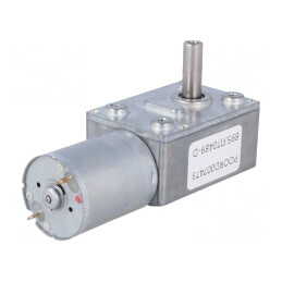 Motor DC cu angrenaj melcat 6-15V 1A Ax crestat D 150:1 | Electronic-mag.ro | Componente Electronice