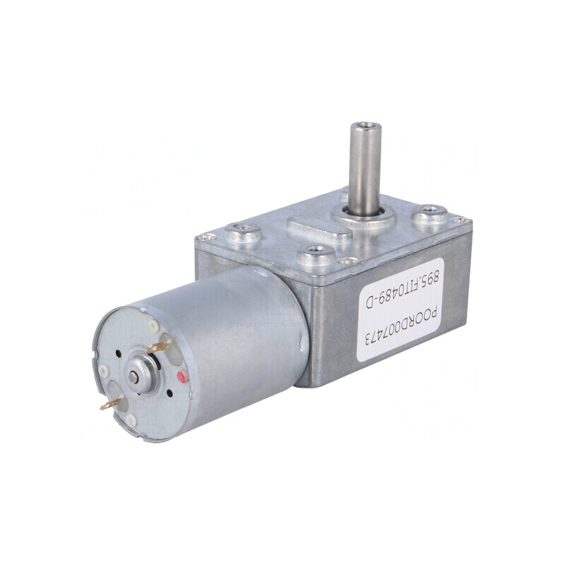 Motor DC cu angrenaj melcat 6-15V 1A Ax crestat D 150:1 | Electronic-mag.ro | Componente Electronice
