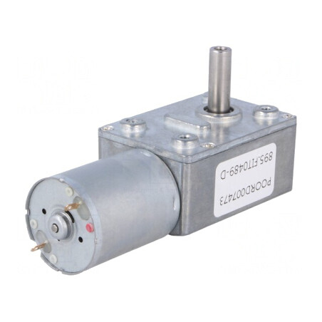 Motor DC cu angrenaj melcat 6-15V 1A Ax crestat D 150:1 | Electronic-mag.ro | Componente Electronice