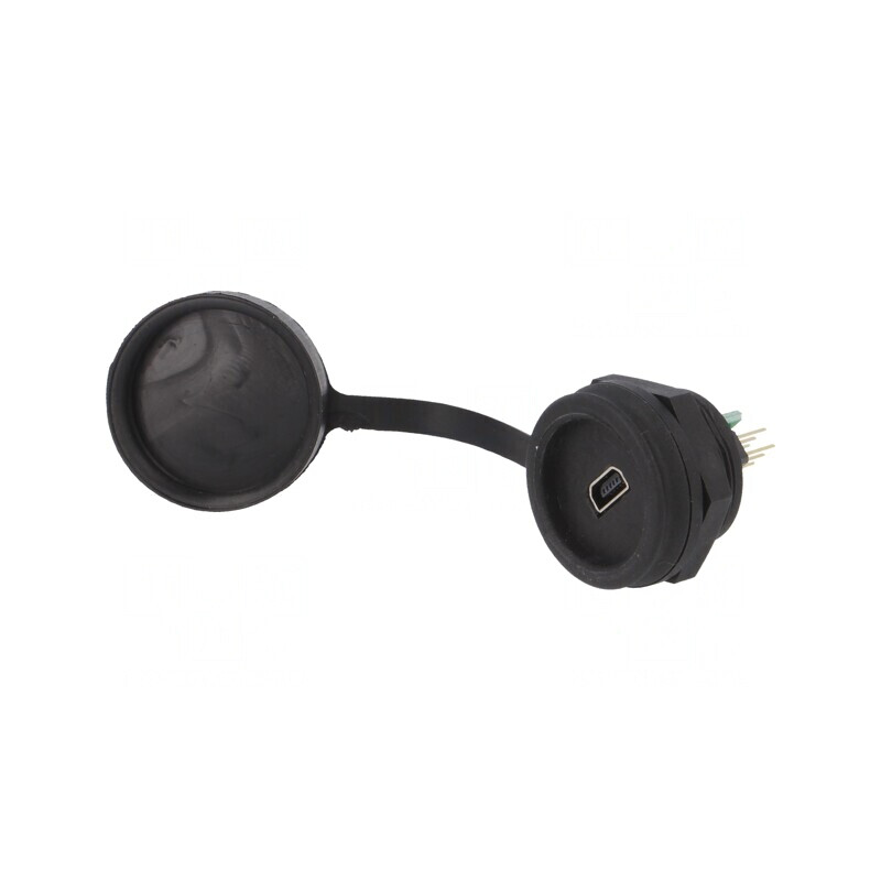 Soclu USB B mini pentru montare pe panou cu piuliță din spate | Electronic-mag.ro | Componente Electronice Soclu USB B mini pentru montare pe panou cu piuliță din spate | Electronic-mag.ro | Componente Electronice