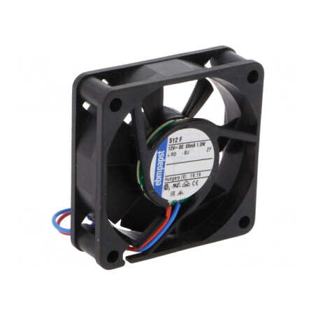 Ventilator DC axial 12V 50x50x15mm 20m3/h 30dBA | Electronic-mag.ro | Componente Electronice
