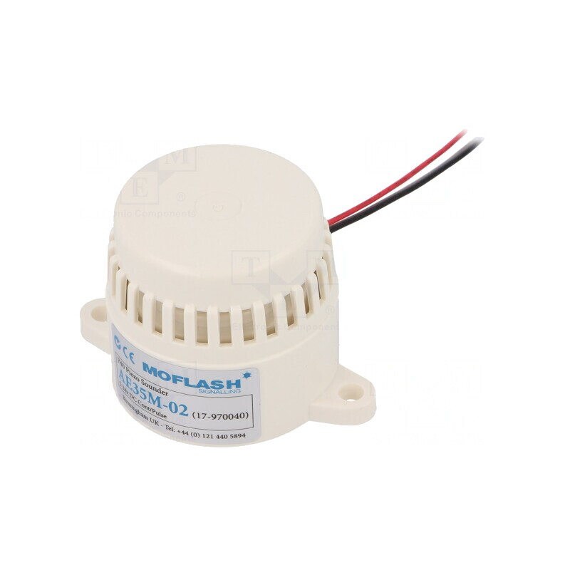 Semnalizator acustic buzer 6-28V DC 95dB IP30 49x46mm | Electronic-mag.ro | Componente Electronice