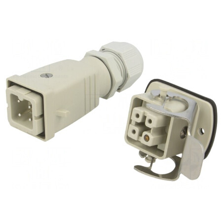 Set complet Conector HDC tată-mamă soclu-mufă 4 pini | Electronic-mag.ro | Componente Electronice