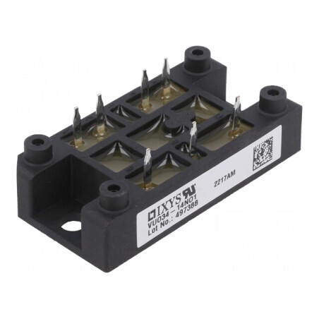 Punte Redresoare Trifazată 1,4kV 45A 300A Modul VUO34-14NO1 | Electronic-mag.ro | Componente Electronice
