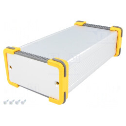 Carcasă aluminiu gri 91x160x53.5mm | Electronic-mag.ro | Componente Electronice