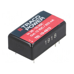 Convertor DC/DC 10W 36-75V la 12V 833mA DIP16 | Electronic-mag.ro | Componente Electronice