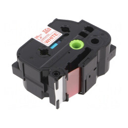 Bandă Laminată Albă 36mm cu Caracter Roșu 8m | Electronic-mag.ro | Componente Electronice