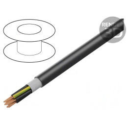 Cablu de control ÖLFLEX® FD 891 P 34G 0,75mm² PUR negru