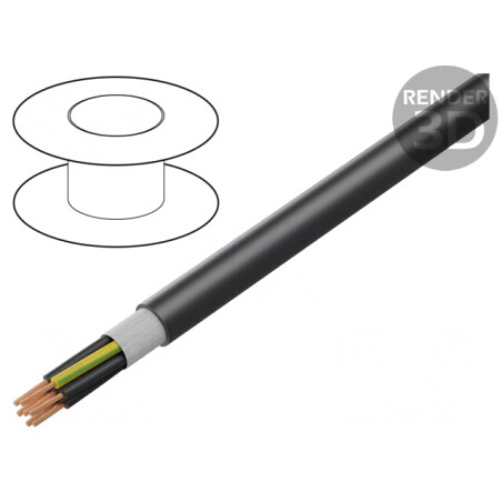 Cablu de control ÖLFLEX® FD 891 P 34G 0,75mm² PUR negru | Electronic-mag.ro | Componente Electronice